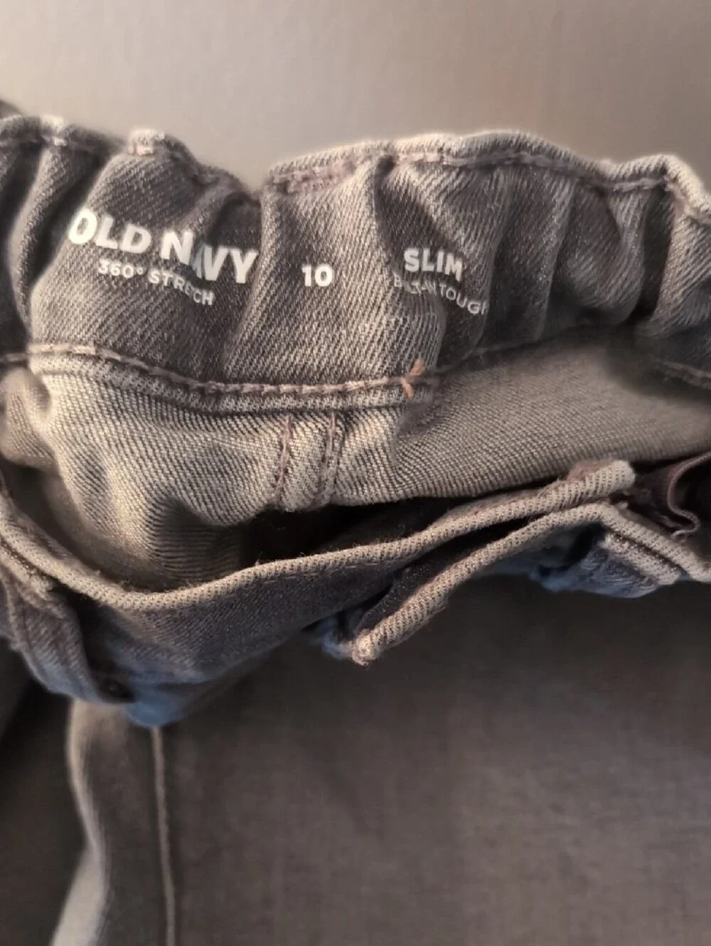 Gray Boy's Jeans - Slim Fit